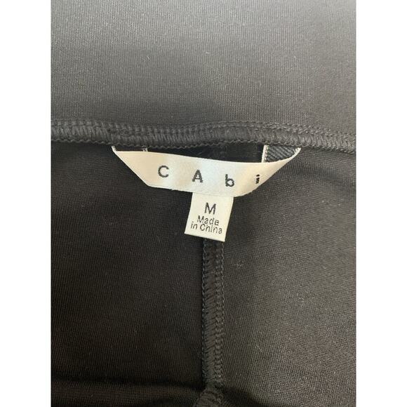 Cabi women's Pull On Leggings Medium Black Equestrian Zip Ankle Work Career - Picture 6 of 8
